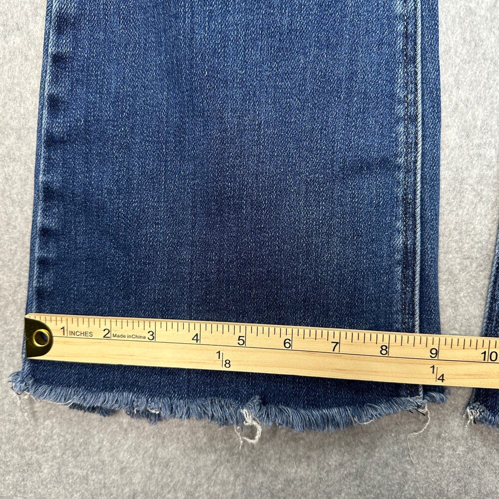 Kancan Jeans WMNS 28 Estilo Ripped Button Fly Wide Leg Raw Hem Mid-Rise Denim - Picture 11 of 11